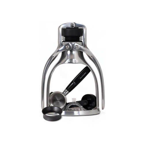ROKMAKER Hand-powered Espresso Machine, Classic Aluminum - Gessato Design Store