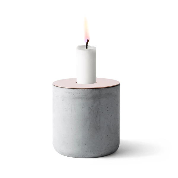 Chunk of Concrete Candleholder -0