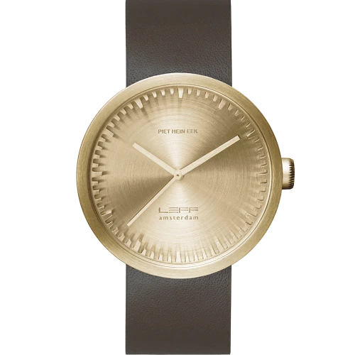 Leff Amsterdam Tube Watch D42, Brass-0