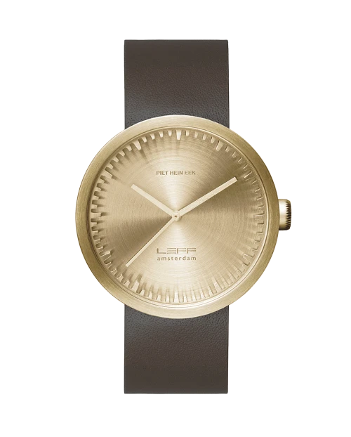 Leff Amsterdam Tube Watch D42, Brass-0