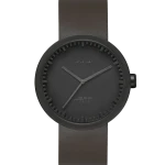 Leff Amsterdam Tube Watch D42, Matt Black -0