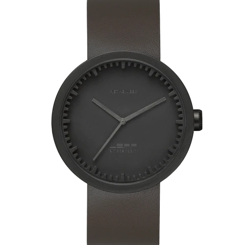 Leff Amsterdam Tube Watch D42, Matt Black -0