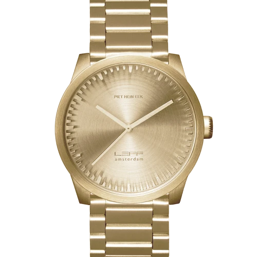 Leff Amsterdam Tube Watch S42, Brass-0