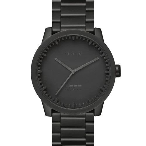 Leff Amsterdam Tube Watch S42, Matt Black-0