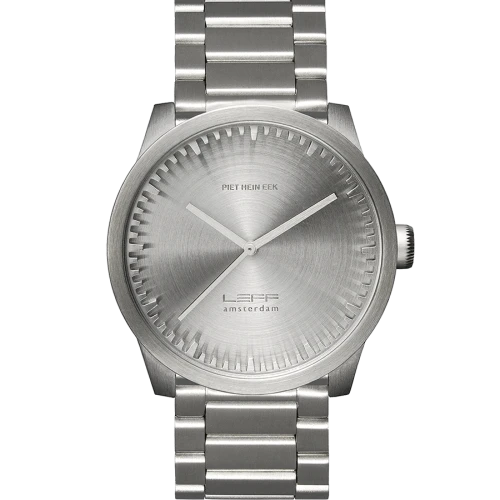Leff Amsterdam Tube Watch S42, Stainless Steel-0