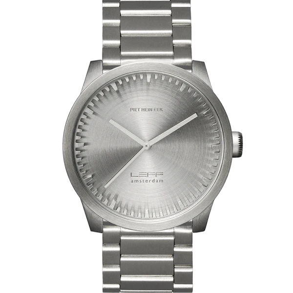 Leff Amsterdam Tube Watch S42, Stainless Steel-0