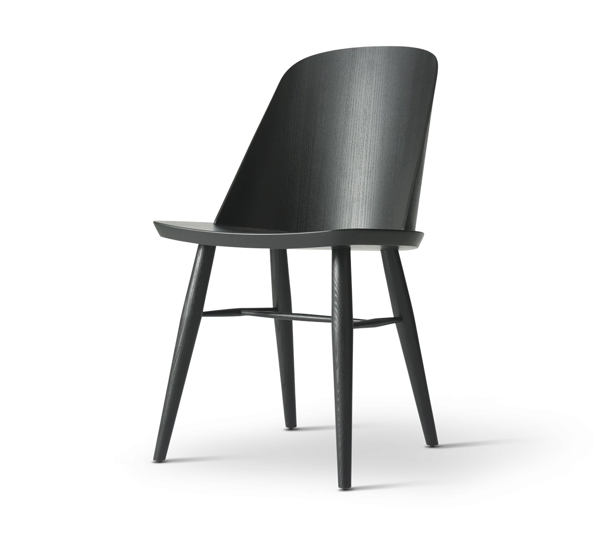 Synnes Dining Chair, Black Oak-0