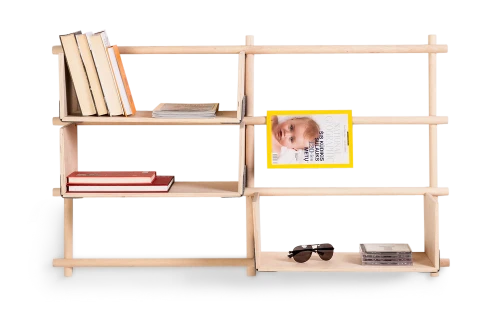 Foldin, Wall Mounted Modular Bookcase-0