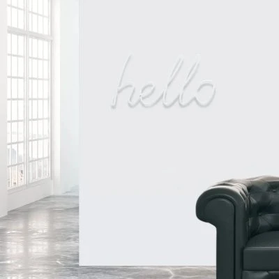 Hello Coat Hanger, White - Gessato Design Store