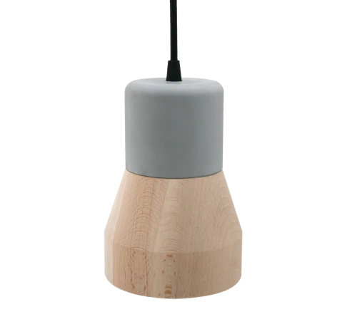 Cement Wood Lamp, Beech-0
