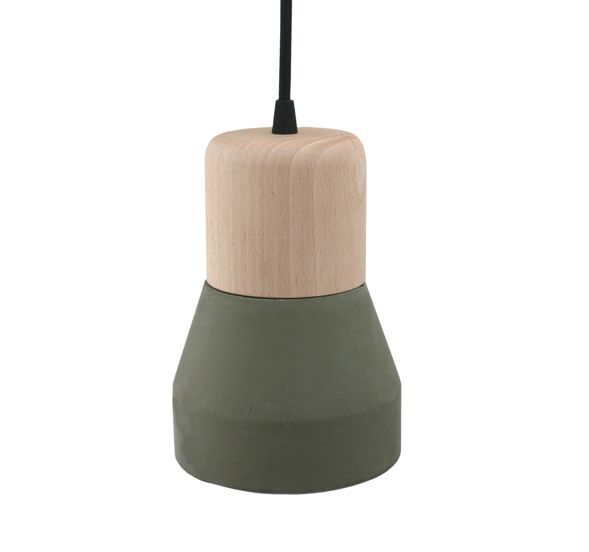 Cement Wood Lamp, Kaki-0