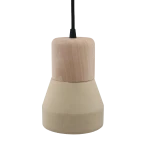 Cement Wood Lamp, Sand-0