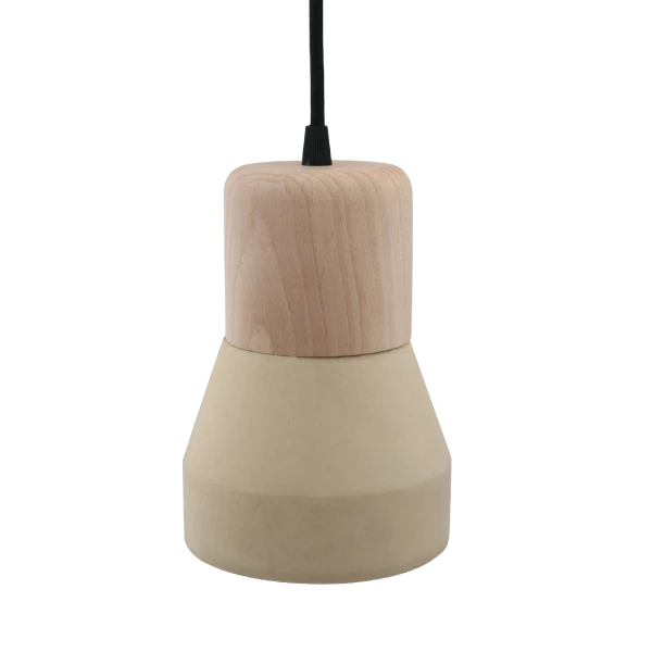 Cement Wood Lamp, Sand-0