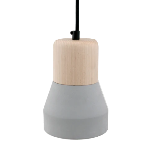 Cement Wood Lamp, Smoke-0