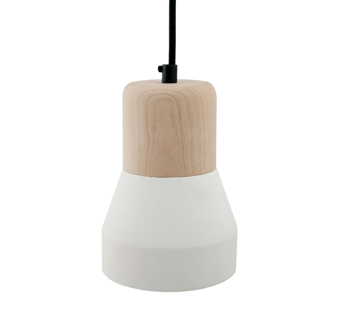 Cement Wood Lamp, Snow-0