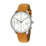 Issey Miyake C White Chronograph Watch, Tan Leather-0