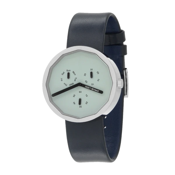Issey Miyake Twelve 365 Grey Watch, Silver/Leather-0