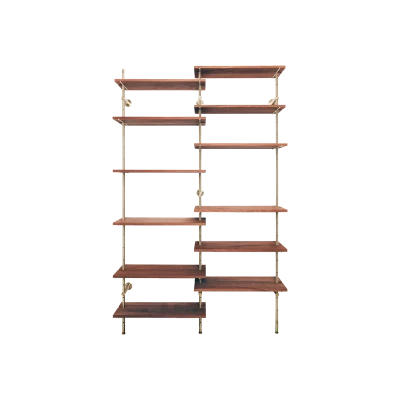 Brass Rail Shelving - Gessato Design Store