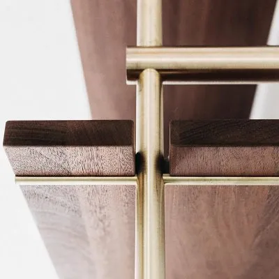 Brass Rail Shelving - Gessato Design Store