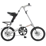 STRiDA EVO Folding Bicycle, Brushed Silver-0