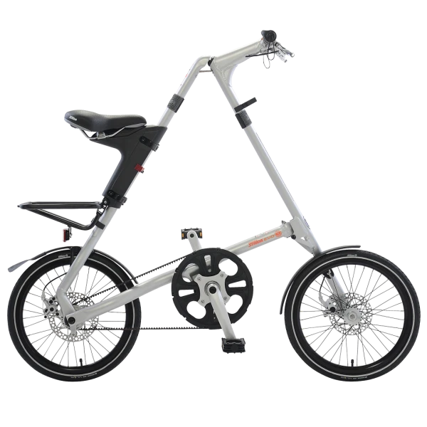 STRiDA EVO Folding Bicycle, Brushed Silver-0