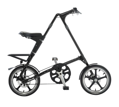 STRiDA LT Folding Bicycle, Black -0