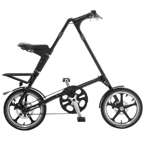 STRiDA LT Folding Bicycle, Black -0