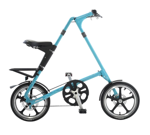 STRiDA LT Folding Bicycle, Turquoise-0