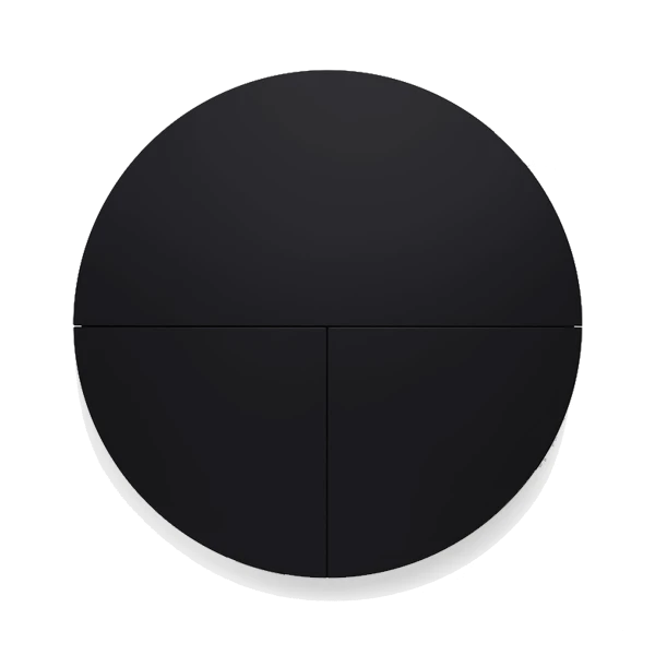 Pill, Wall Mounted Desk in Black-0
