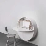 Pill, Wall Mounted Desk in White -31968