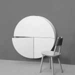 Pill, Wall Mounted Desk in White -31967