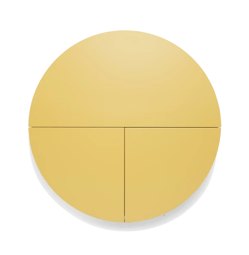 Pill, Wall Mounted Desk in Yellow-0