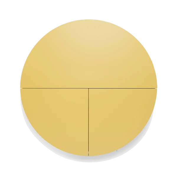 Pill, Wall Mounted Desk in Yellow-0