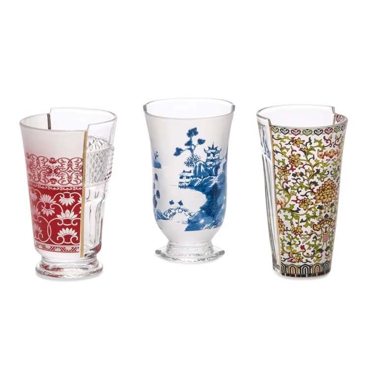 Seletti Hybrid Collection, Clarice Cocktail Glasses – Set of 3