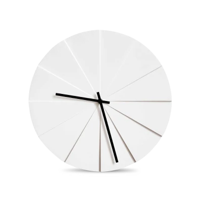 Scope Clock, White-0