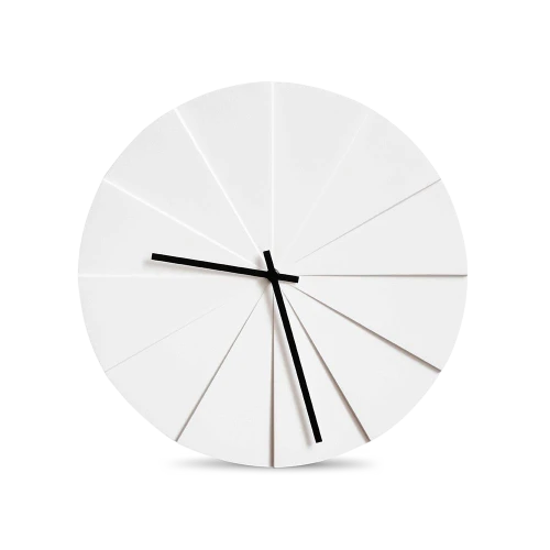 Scope Clock, White-0