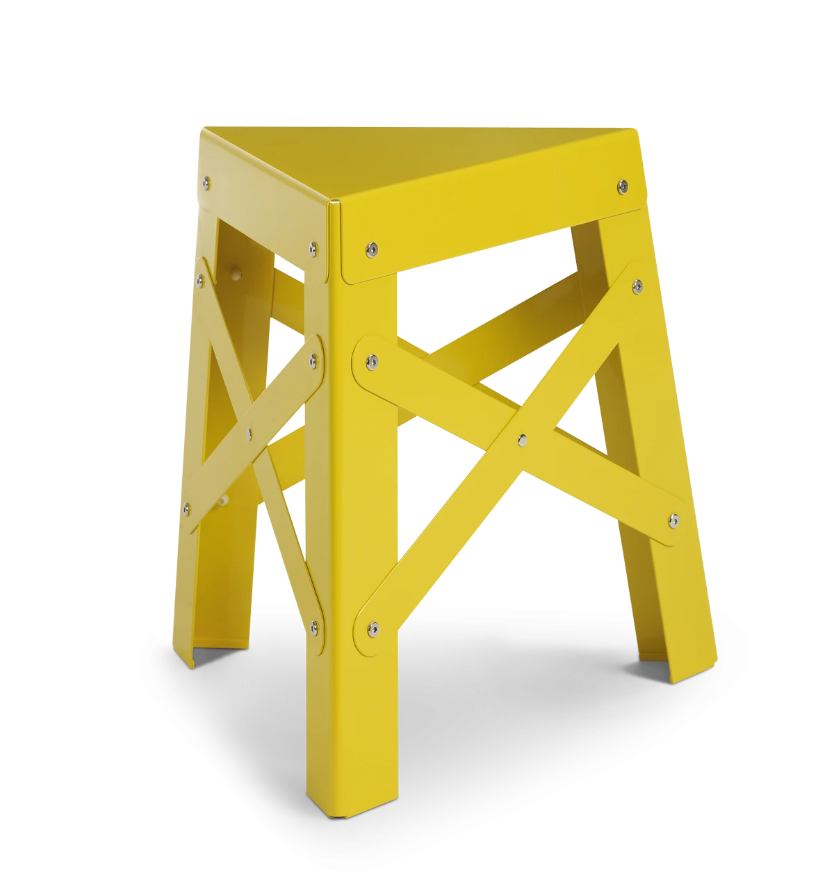 Eiffel Aluminum Stool, Yellow-0
