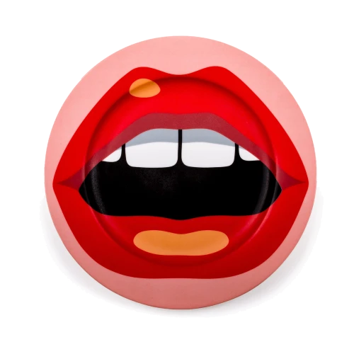 Blow by Studio Job for Seletti, Mouth Porcelain Plate-0