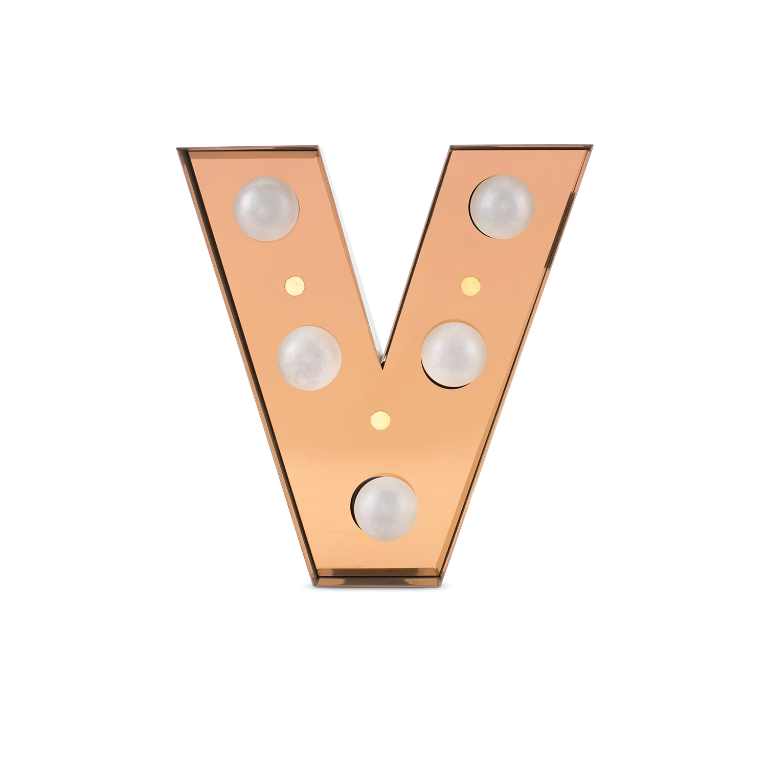 Caractère Alphabet Lights, V-0