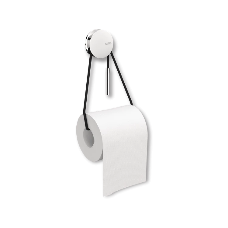 Diabolo Toilet Paper Holder, Chrome - Gessato Design Store
