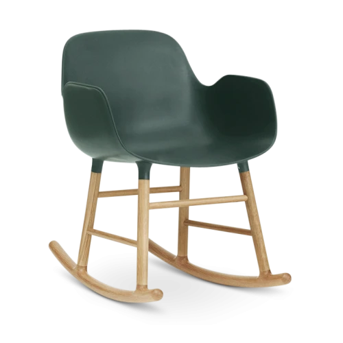 Form Rocking Armchair, Green-0