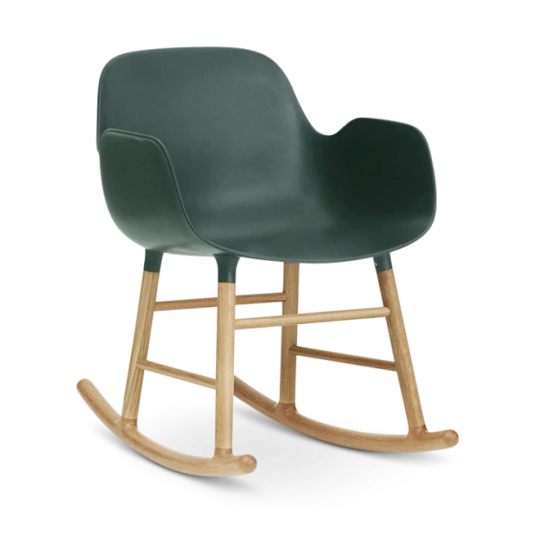 Form Rocking Armchair, Green-0