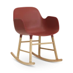 Form Rocking Armchair, Red-0
