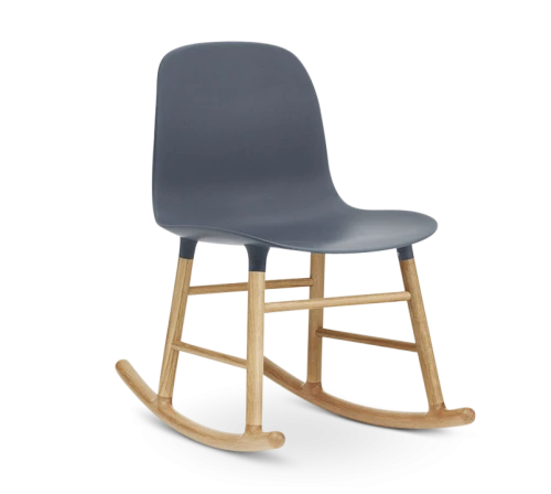 Form Rocking Chair, Blue-0