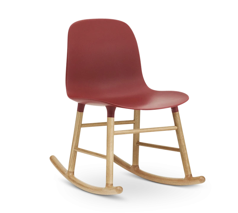 Form Rocking Chair, Red-0