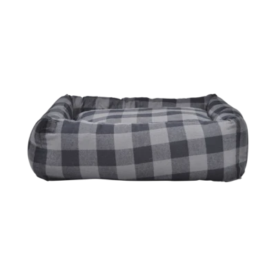 buffalo-plaid-square-snuggler-bed-charcoal-1