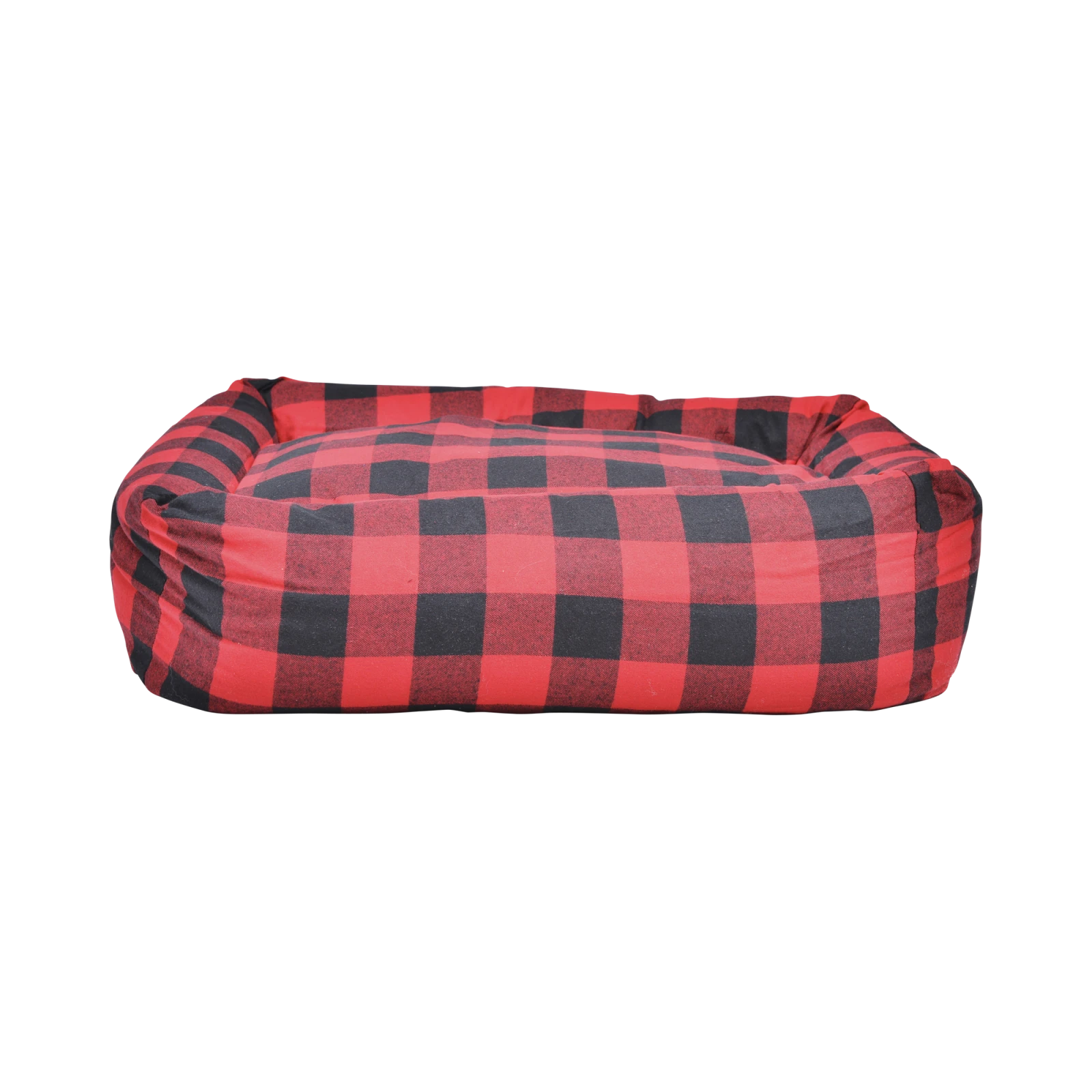 buffalo-plaid-square-snuggler-bed-red-1