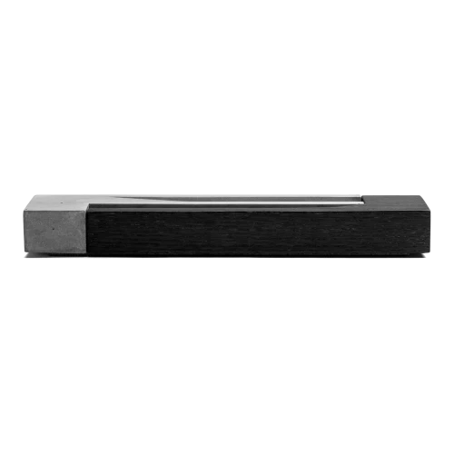 Incense Burner, Stained Oak Wood and Concrete