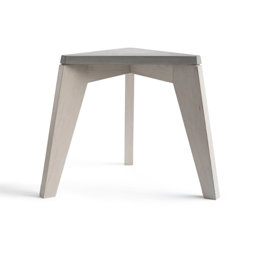 Maple Wood and Concrete Stool