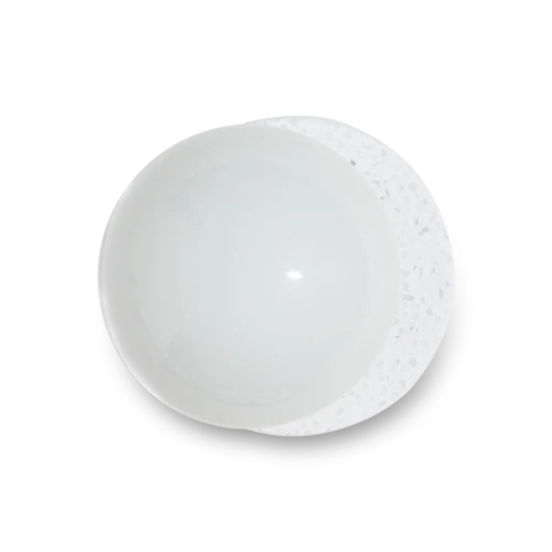 Lunar Sconce Offset, White Mosaic